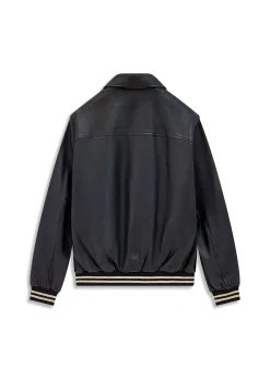 Blouson En Cuir noir SPARK CARAT