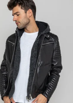 Cuir noir BYRON MOJITO