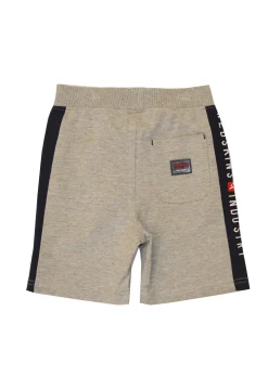 Jogging short enfant gris chiné
