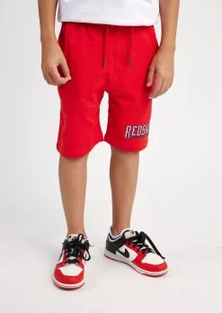 Jogging short enfant rouge