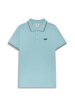 Polo bleu ciel 231040