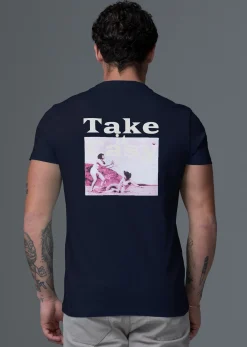T-shirt bleu marine EASY MAPS