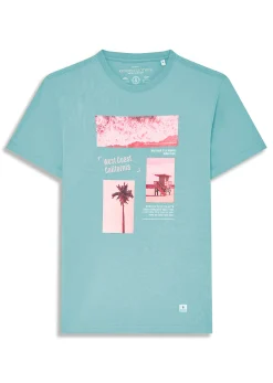 T-shirt bleu marine PALMISLAND MARK