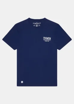 T-shirt bleu marine STUZ MAPS
