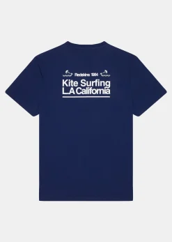 T-shirt bleu marine STUZ MAPS