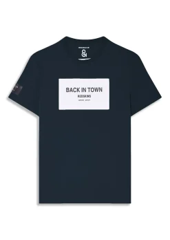 T-shirt bleu marine TOWN QUICK