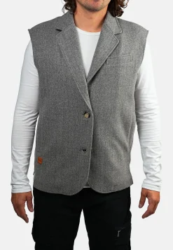 Veste sans manche grise TRUMAN LUCIE